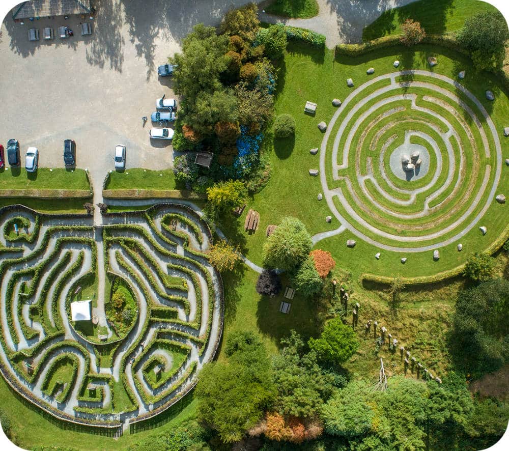 Grennan Maze Aerial View