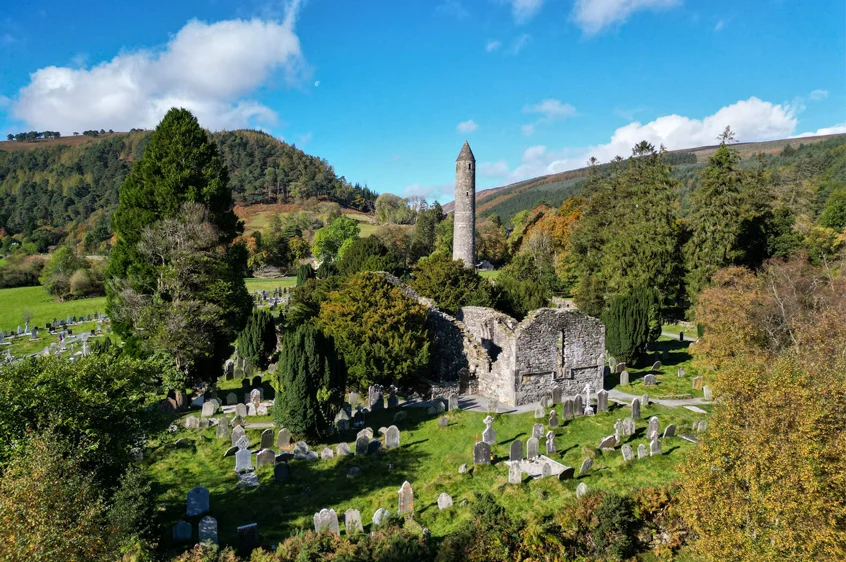 Aerial View Glendalough