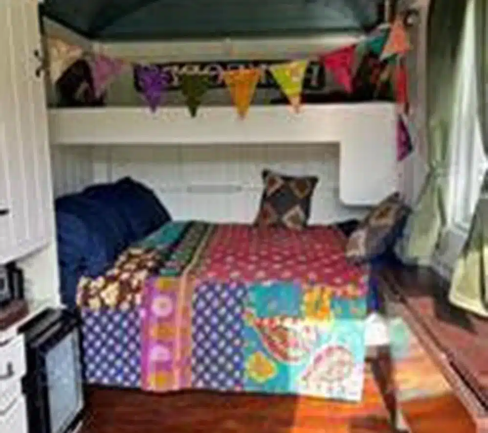 Shepherds HutInterior with bed