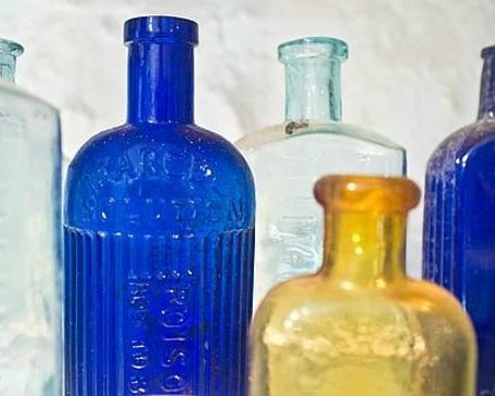 bottles in Bottle Museum at Greenan Maze